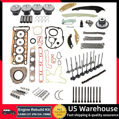 Engine Overhaul RebuildKit for VW Passat Golf Tiguan Audi Q5 A3 A4 2.0 CDNB CDNC