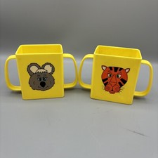 Mommy  s Helper Juice Box Holder Plastic Cups Holders Vintage
