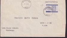 1963 Finland: Military Mail - Post Horns And Rampant Lion On Letter 398/S20