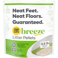 Cats Breeze Non Clumping Cat Litter Pellets, Low Dust, Odor Control, 3.5 lb.