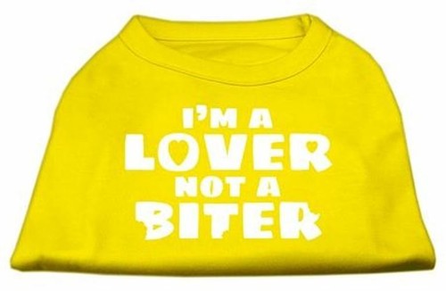 I'm a Lover not a Biter Screen Printed Dog Valentines Day Shirt - Picture 25 of 25