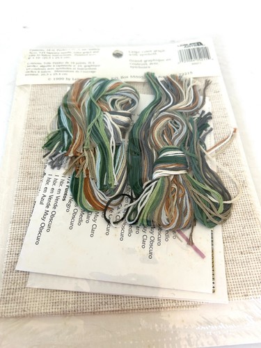 Kit de punto de cruz vintage de diseños para la aguja lobo NUEVO sellado cabina bosque - Imagen 3 de 3