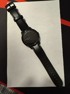 Fossil FS5447 The Minimalist 44mm Men's Leather Watch - Black