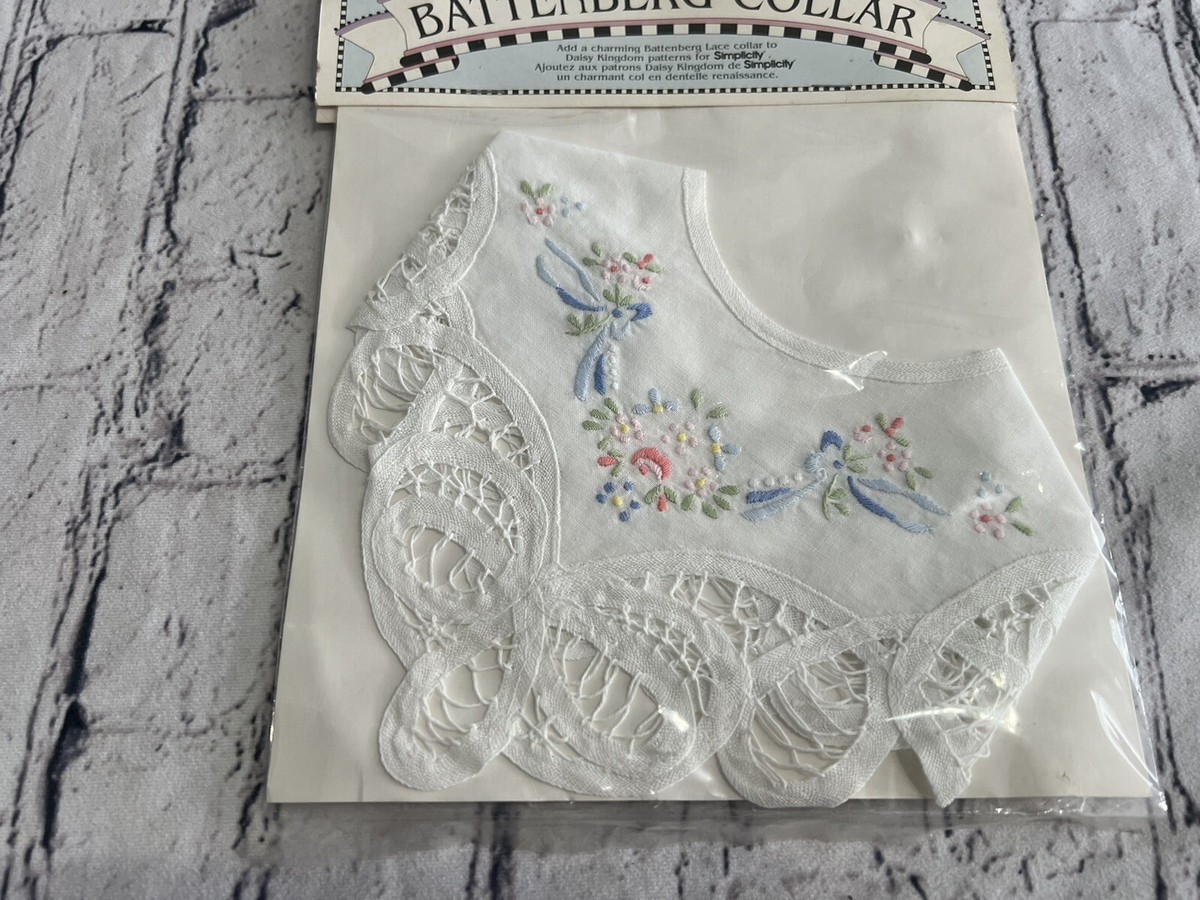 Vintage Daisy Kingdom Battenberg 1999 Lace Collar View 3