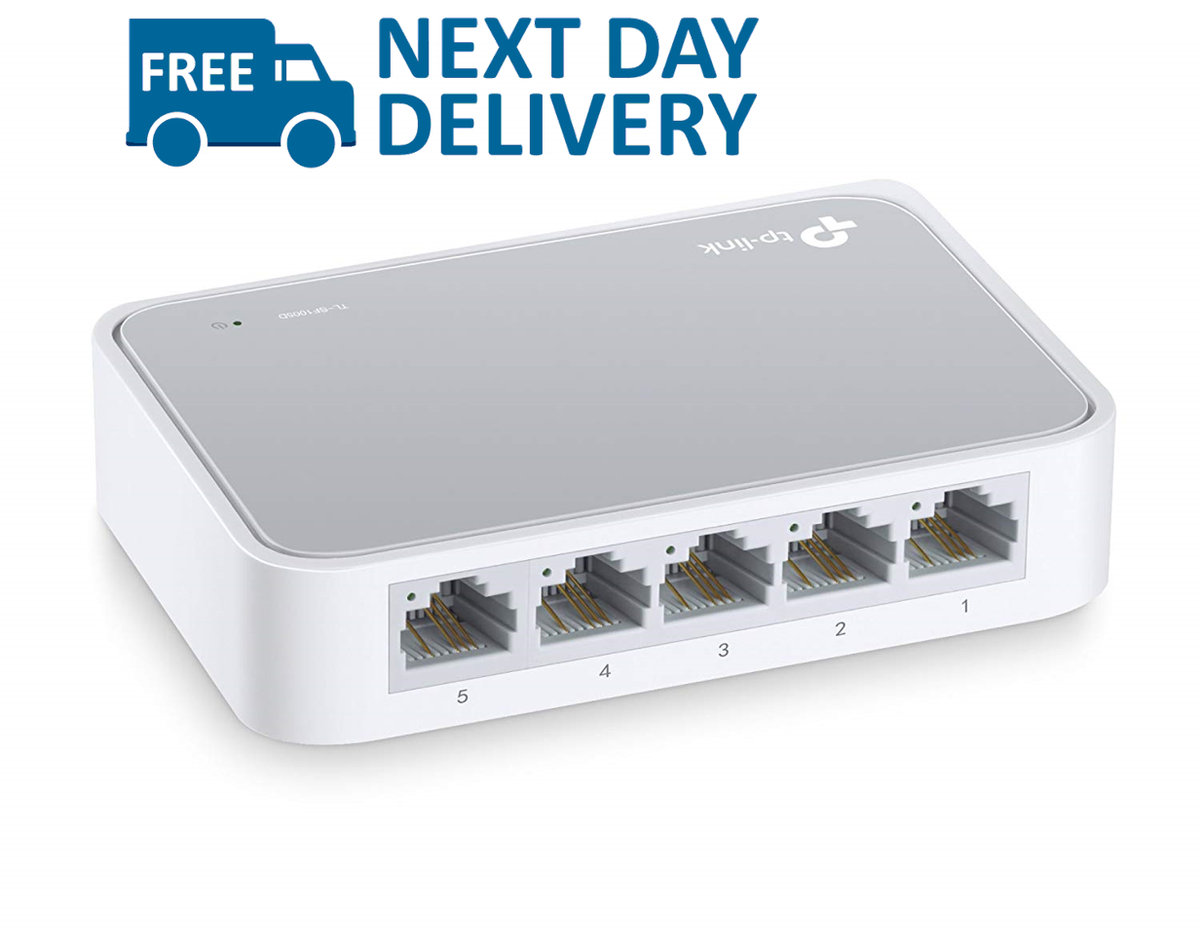 NEW 5 Port Network Hub 10/100Mbps Fast Ethernet Switch LAN