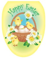 Toilet Tattoos Tt-e712-o Easter Chicks Decorative Applique For Toilet Lid, Elong on sale Toilet Tattoos Tt-e712-o Easter Chicks Decorative Applique For Toilet Lid, Elong on sale