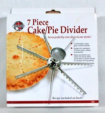 NORPRO 7 PIECE CAKE AND PIE DIVIDER 9" DIAMETER ITEM #3264 NEW IN BOX