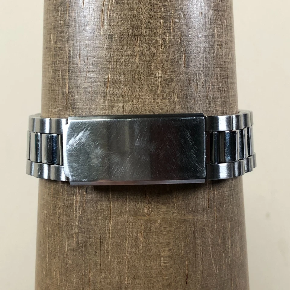 Мужские модные кварцевые аналоговые часы Timex Acqua Indiglo с датой серебристые 36 мм 7 3/4 дюйма - Изображение 4 из 4