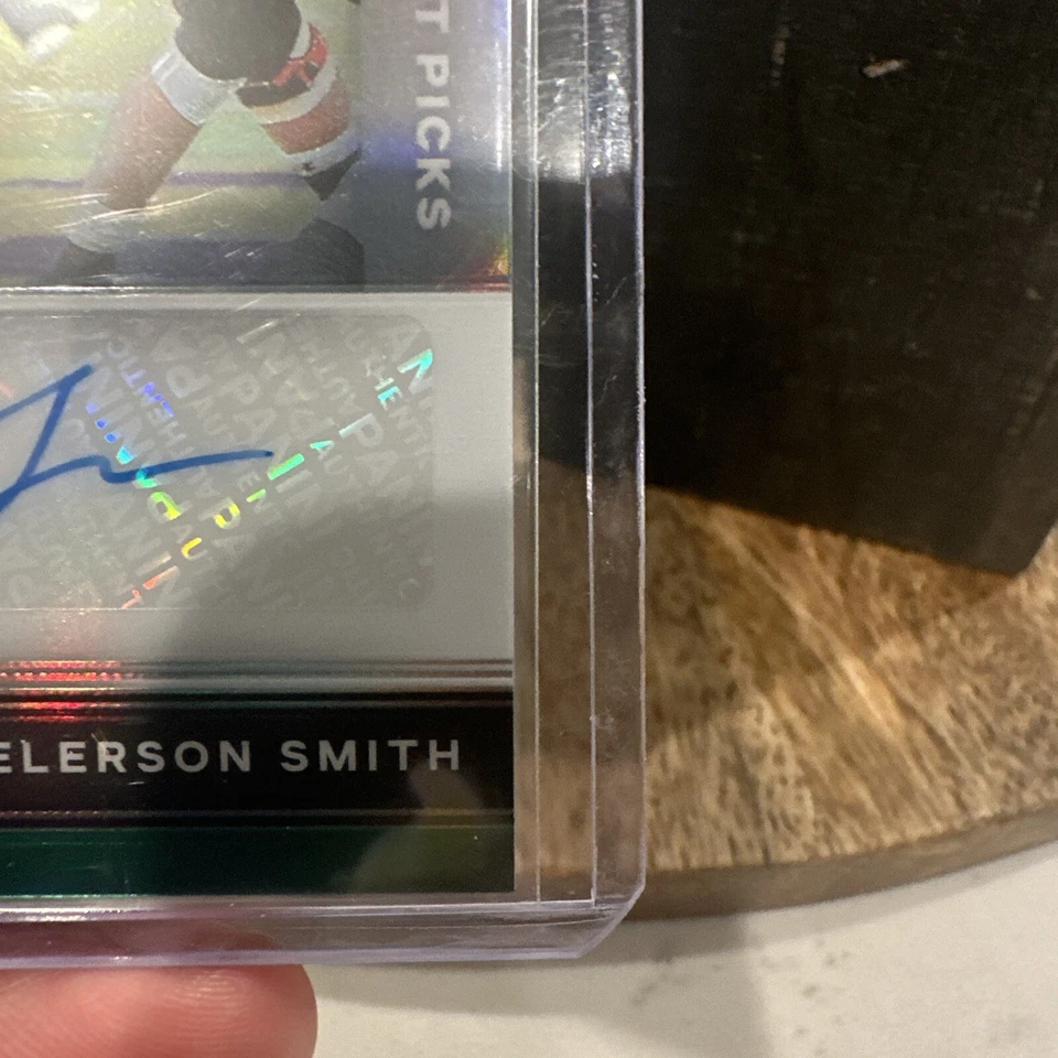 2021 PRIZM DRAFT PICKS AUTO ELERSON SMITH ROOKIE GREEN PRIZM SP #DPA-ELS RC  - Image 4 of 4