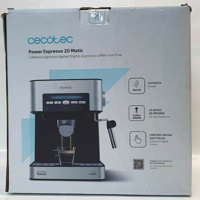 Cecotec Power Espresso 20 Matic 850W Esspresso-Kaffeemaschine - Schwarz  online kaufen | eBay
