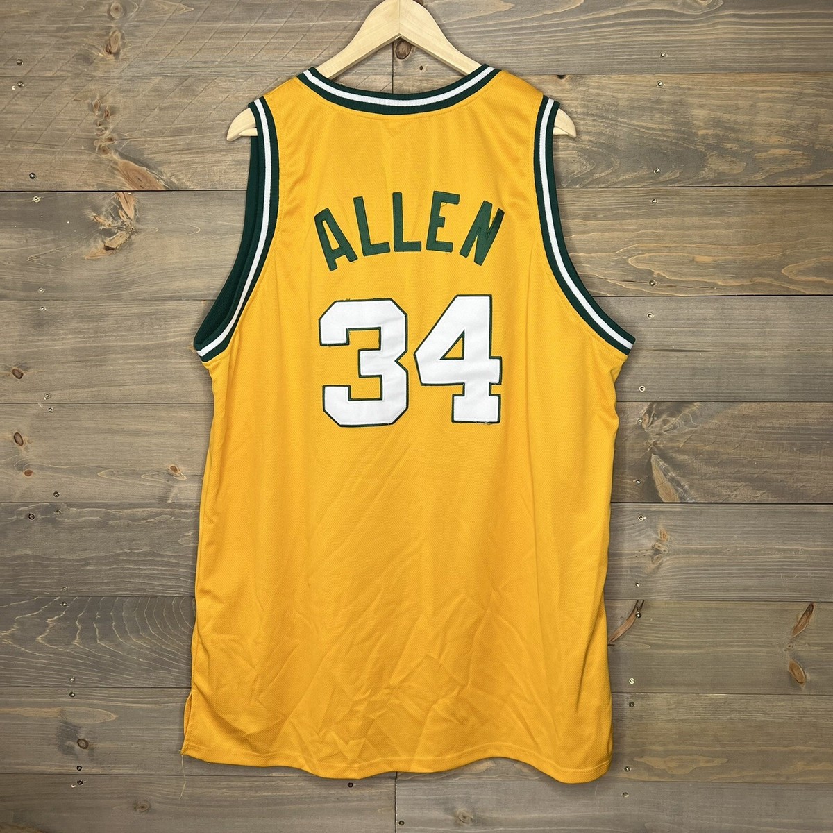 NIKE - 【レア 未使用⠀】ソニックス ジャージ レイアレン #34 VTG Ray Allen #34 Men's Seattle Sonics Adidas Basketball