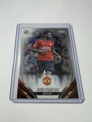 23-24 Topps Chrome UCC Omari Forson Man United RC Rookie #42