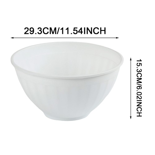 Plastic Mixing Serving Bowl Random Color For Kitchen Large Capacity Lightweight - Picture 2 of 8