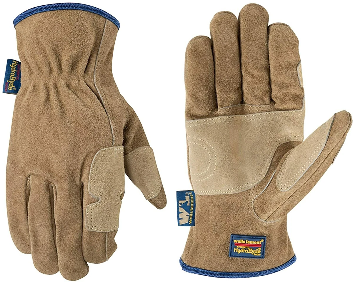 Wells Lamont Leather Fencer Work Gloves HydraHyde 1019M