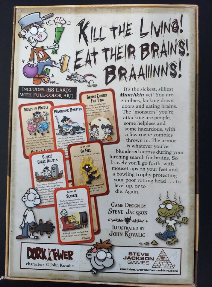 Munchkin Zombies Steve Jackson Game Complete with Dye Family Fun Game Night - Image 2 of 4