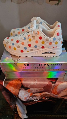 Skechers Women's Uno-Spotted Air Sneaker Sz 7.5 - Picture 2 of 5