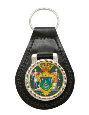 Pécs (Ungarn) Leder Schlüsselanhänger
