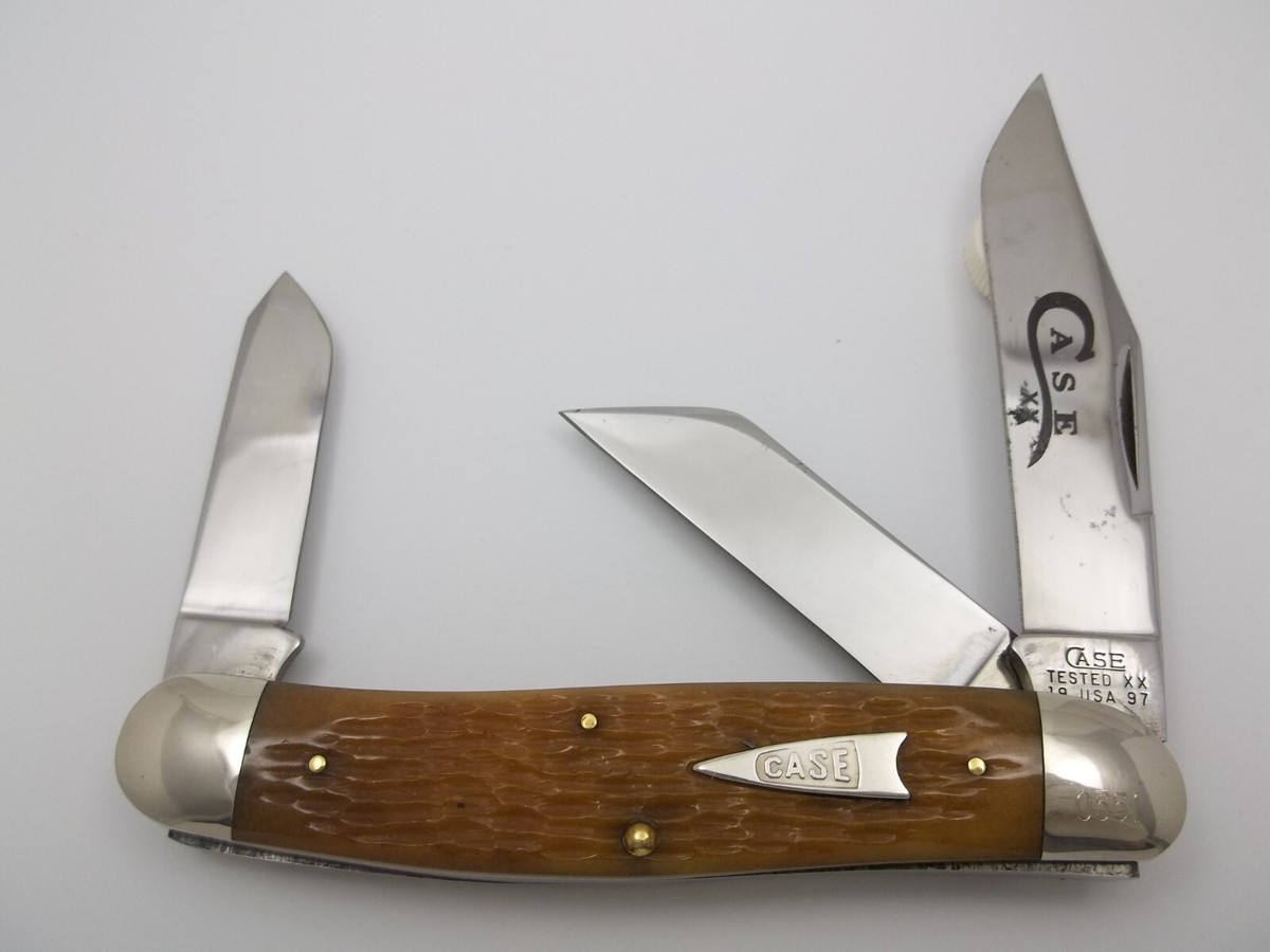 CASE CLASSIC TESTED XX 19USA97 6340 Honey Bone Arrowhead Stockman