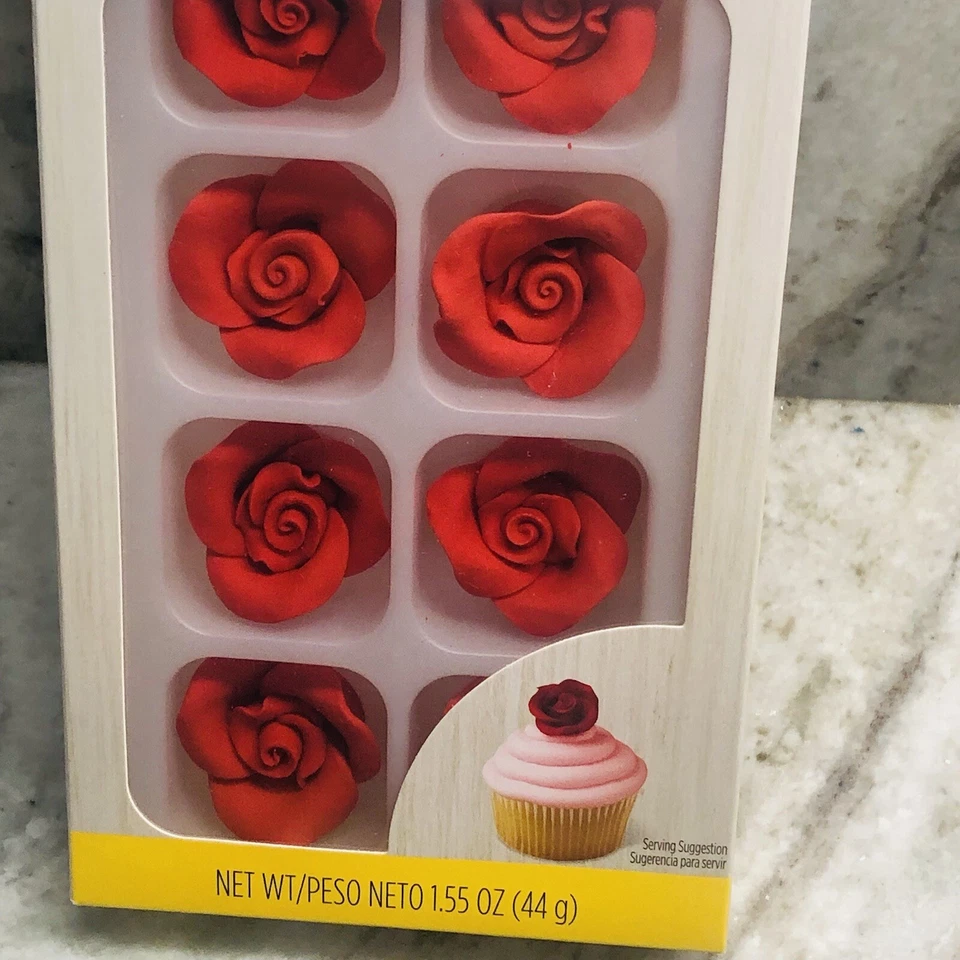 Decoraciones de hielo Wilton - Cupcakes rojos: rosas/envío 24 horas Foto 4 de 4