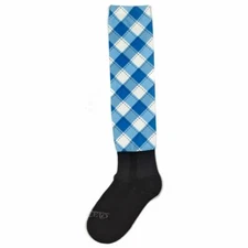 Ovation Zocks PerformerZ Boot Socks - Gingham Blue
