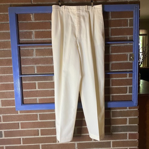 Creme Tailored Trousers Vintage 14 