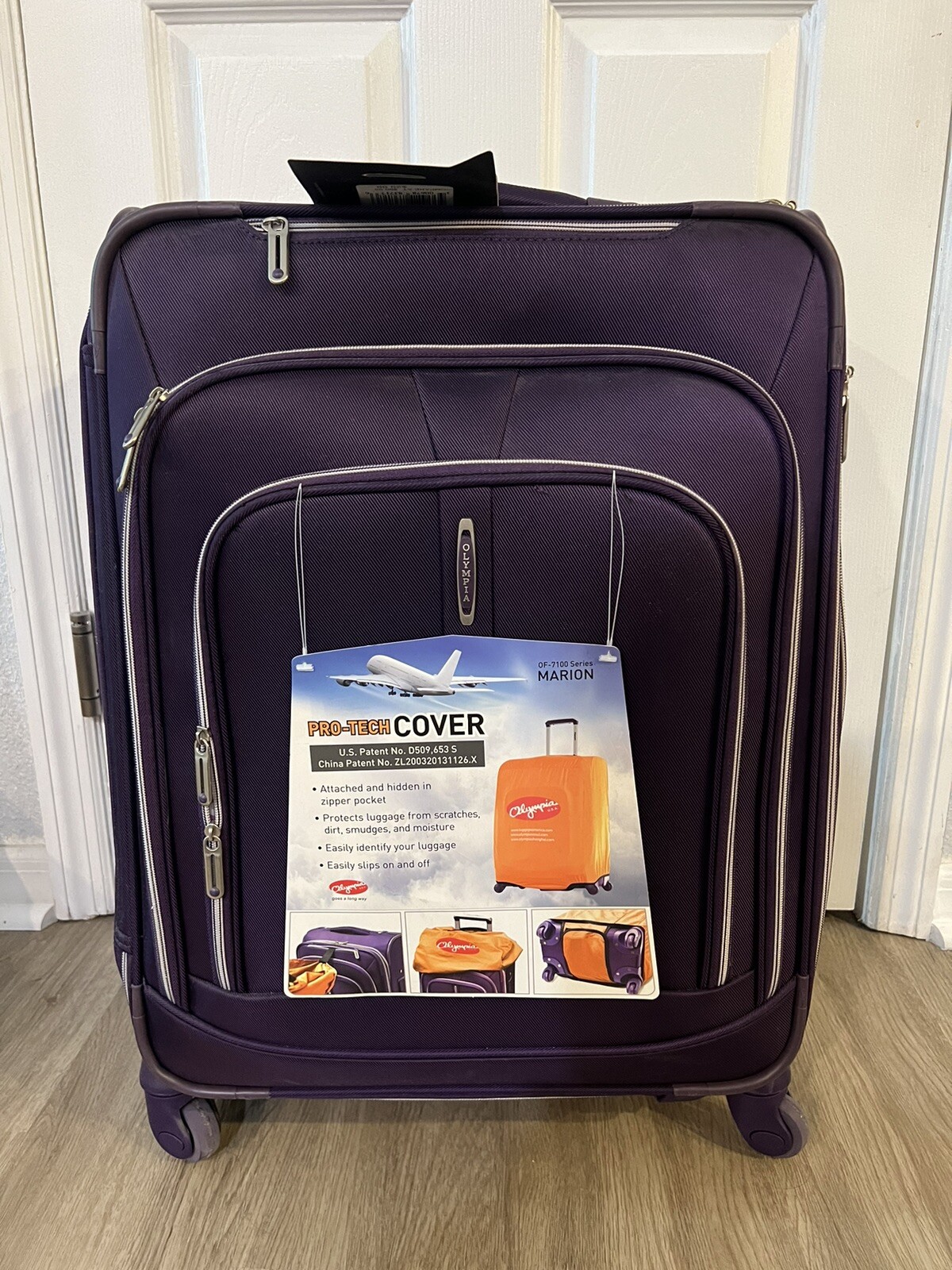Marion Expandable Suitcase 25&rsquo; ,plum