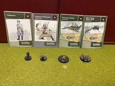 Axis  Allies Miniatures, World War II, Soviet Lot A, Soldiers, Gun