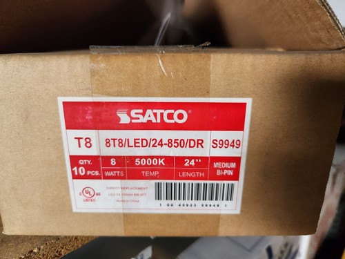 1 Bulb 8W T8 G13 LED 2 ft - Direct Replacement 5000K Daylight - Picture 2 of 11