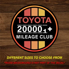 Toyota Sticker Decal 200k Mileage Club Tundra Tacoma 4runner Land FJ Cruiser