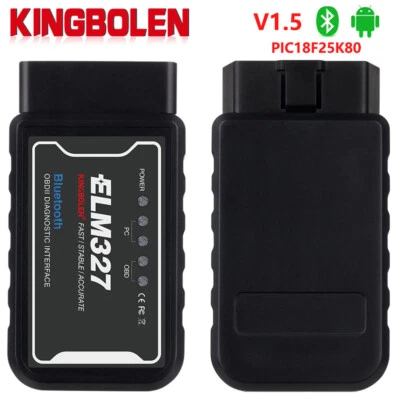INTERFACE DE DIAGNOSTIC OBD2 ELM327 V1.5 BLUETOOTH POUR WINDOWS ANDROID TORQUE