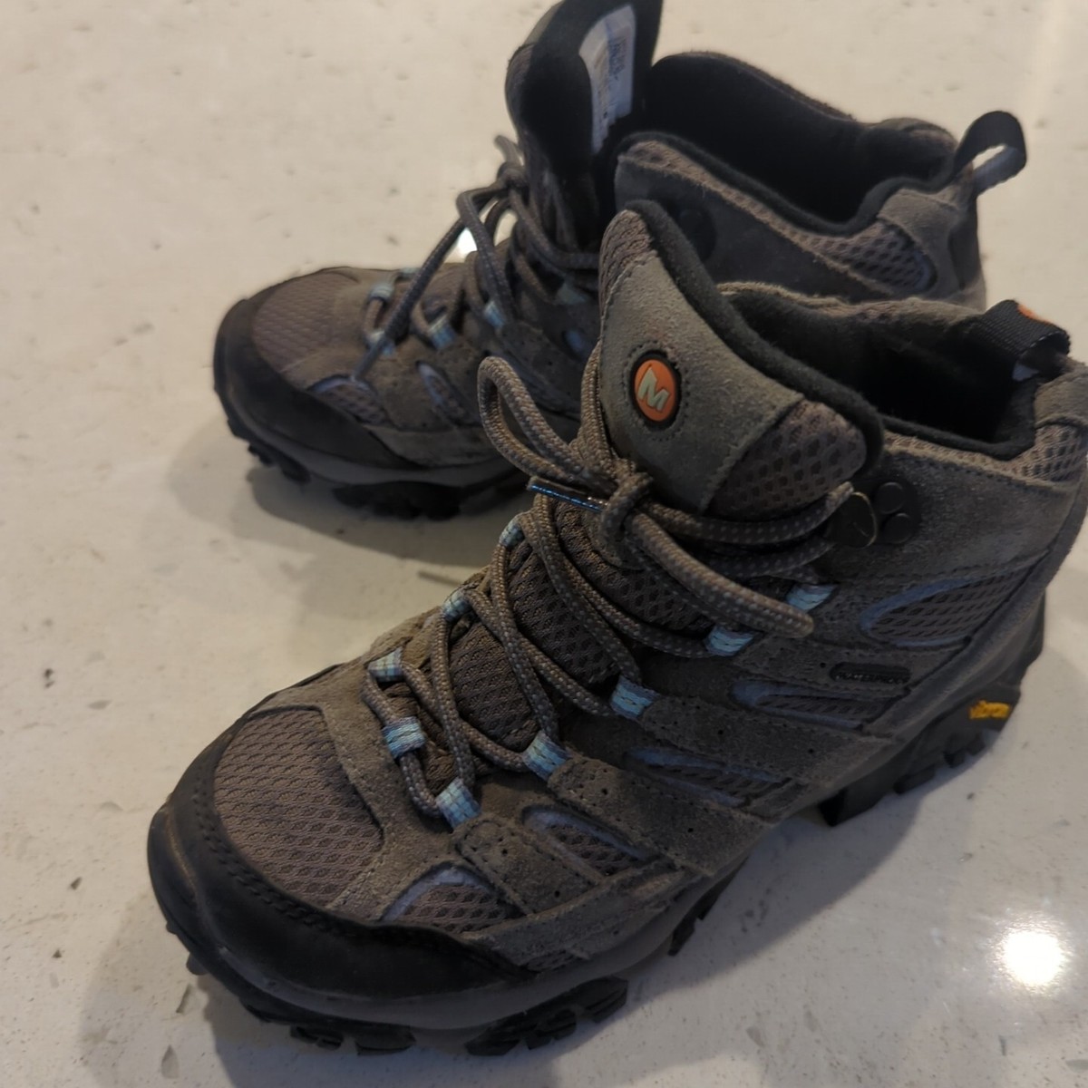 Merrell Moab 2 Mid Gray Waterproof Leather Hiking Boots Shoes J06054 NEW NWOB Merrell Moab 2 Mid J06054 Women main image 4