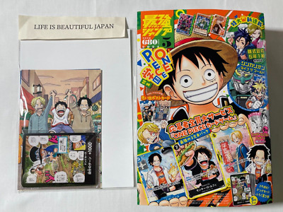 Saikyo Jump Magazine Japan May 2024 w/ONE PIECE CARD GAME 5 Don Cards &Post Card