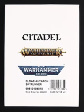 Citadel Warhammer 40,000 Age of Sigmar Eldar Autarch Skyrunner Miniature Figure