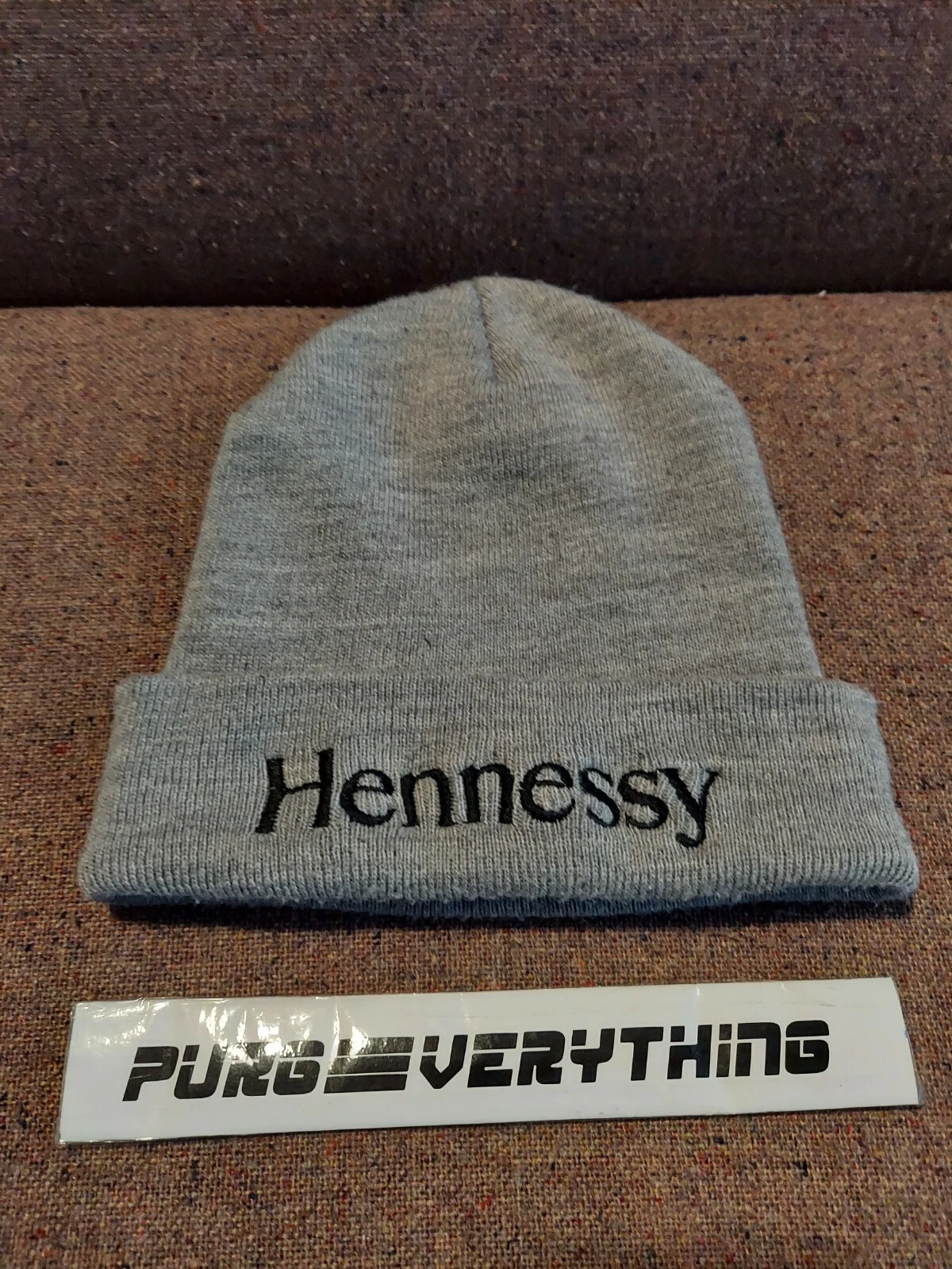 VINTAGE RARE Supreme Hennessy gris Beanie FW11 authentique