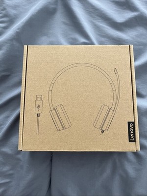 Lenovo 100 Stereo USB Headset Open Box Never Used