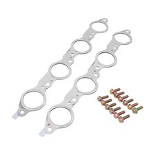 Multi-layer Steel Exhaust Gasket Kit With Bolts For Chevy Gmc 4.8l-6.2l Engines