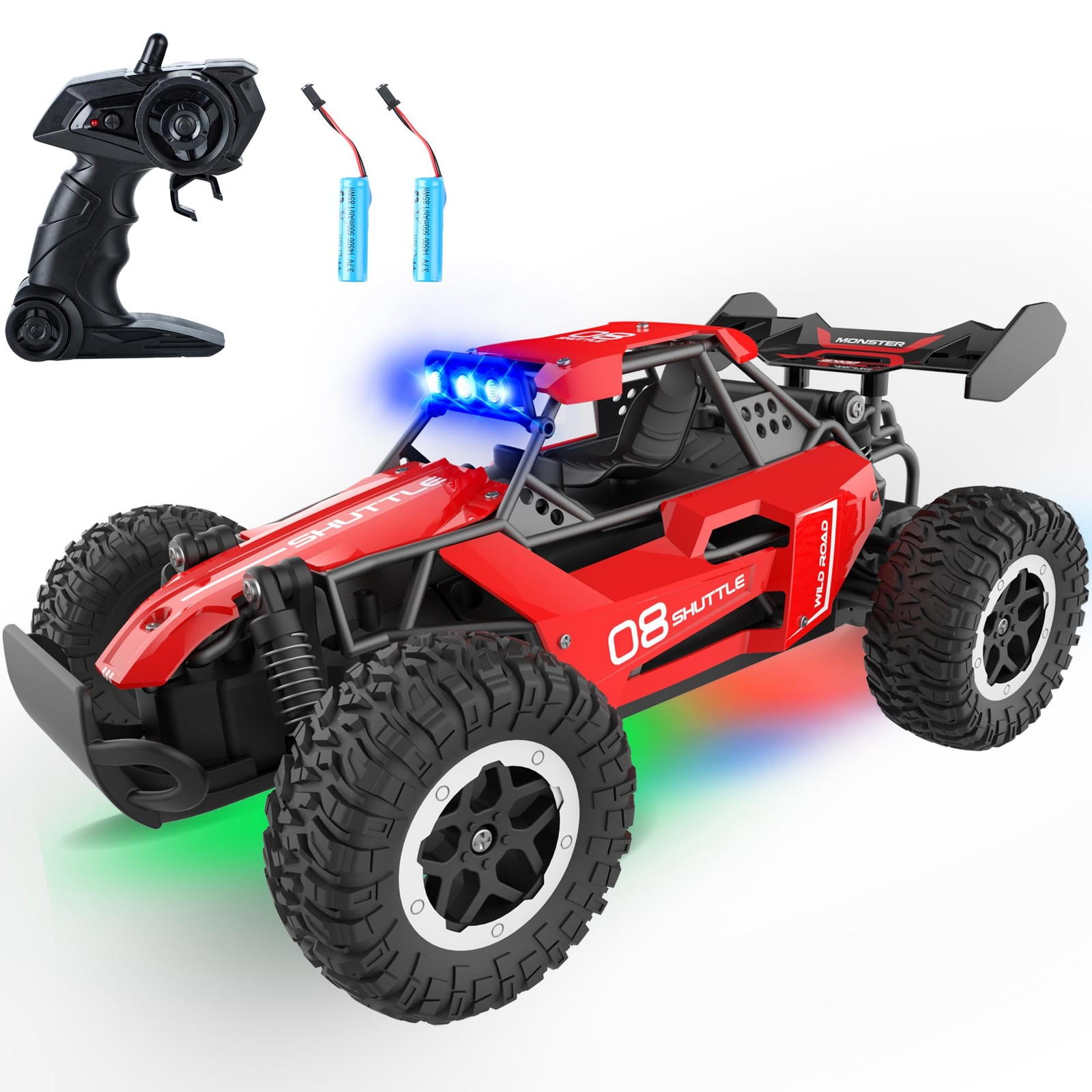For Kids 3 4 5 6 7+, 20 Km/h High-speed Rc Cars With Led Lig