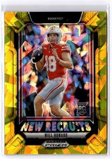 2025 Panini Prizm Draft Picks #8 Will Howard New Recruits Gold Ice RC