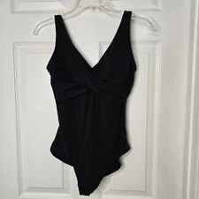 Chic Womens CALIA Black One-Piece Swimsuit SZ.4
