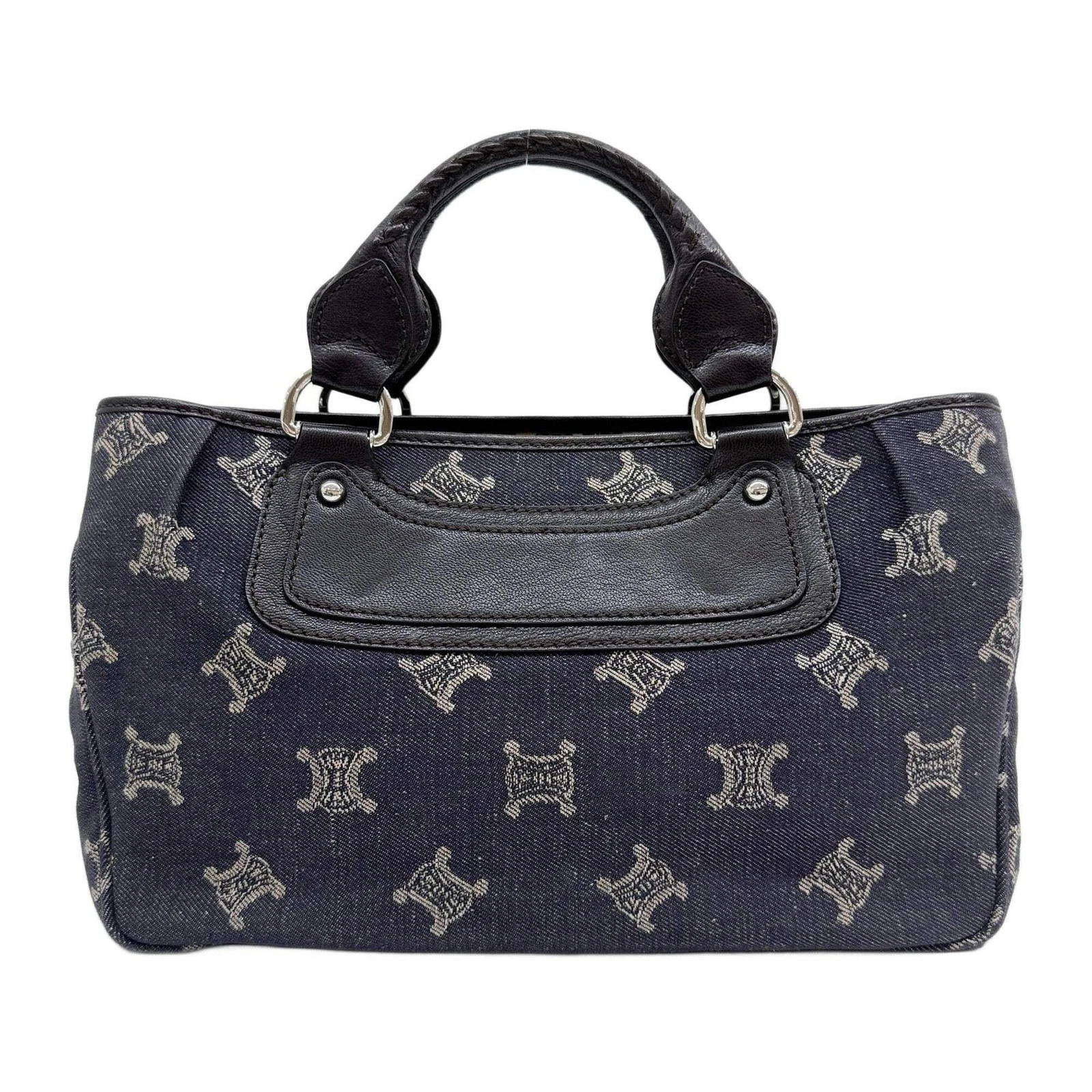 Celine — CELINE Boogie Macadam Navy Denim Handle Bag