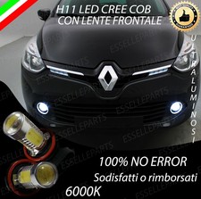 COPPIA LAMPADE FENDINEBBIA H11 LED CREE COB CANBUS PER RENAULT CLIO 4 IV 6000K