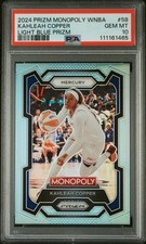 2024 Monopoly WNBA Kahleah Copper #58 Light Blue #/199 PSA 10 💎POP 2 🔥