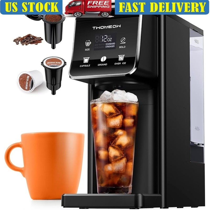 3 In 1 K-cup Ground Coffee Large Reservoir Auto Off Us