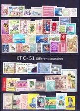 Used Stamps of 51 Different countries, (KTC)