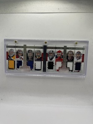 2011 Dominion Crazy Eights Jerseys Booklets 22/25 Lundqvist Brodeur  Fleury HOF