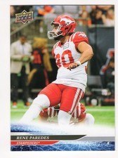 2025 UD CFL Rene Paredes Card #46 Calgary Stampeders Concordia