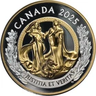 2025 Canada 1 Ounce Silver $20 Allegories of Justice & Truth OGP COA - STOCK