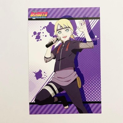 Naruto Boruto Inojin Postcard Karaoke no Tetsujin Special Drink Gift