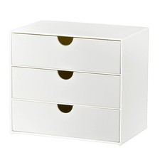 3-Drawer Vanity Organizer, Compact Storage Organization Drawers Set for Cosme...