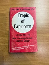 Henry Miller Tropic of Capricorn Grove Press 1961 1st PB Edition 8th Printing